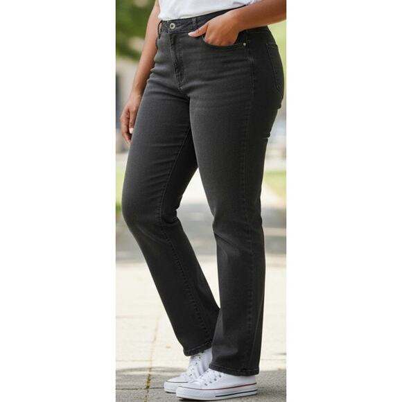 Just My Size JMS Womens Jeans Plus Size 18W 18 W Stretch Denim Classic Fi Twill - Picture 8 of 8